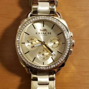Like new Coach gold boyfriend watch